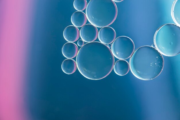 Синие различные абстрактные пузыри текстуры