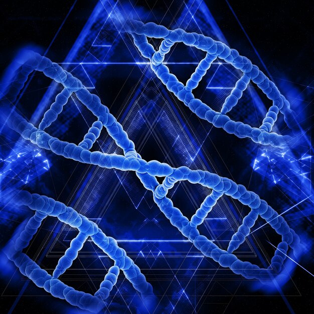 Blue dna cells