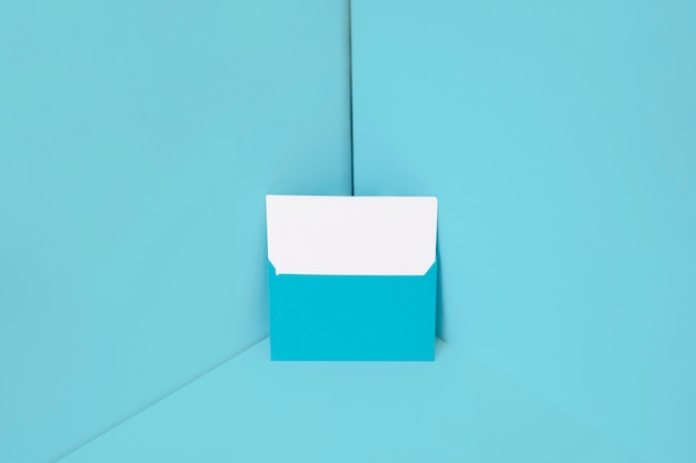 Free photo blue envelope