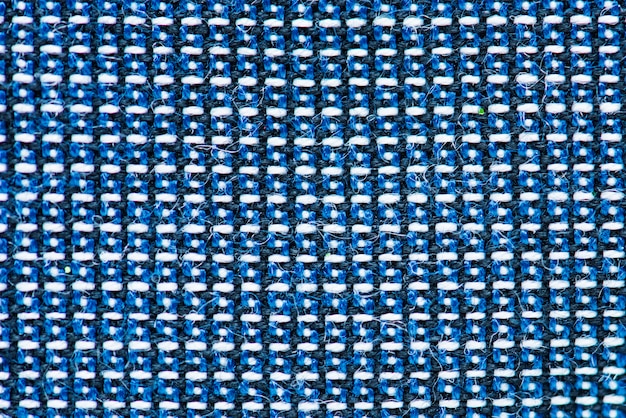 Blue fabric closeup