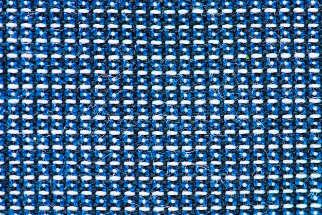 Blue fabric closeup