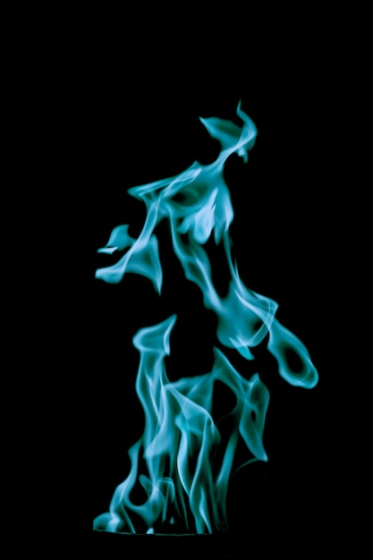 Free photo blue fire flame