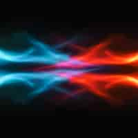 Free photo blue flame background, fantasy neon fire image