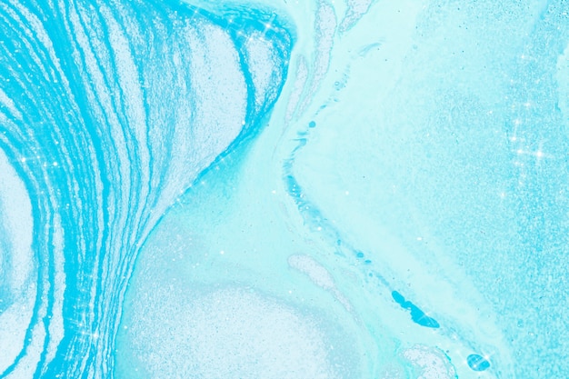 Free photo blue fluid art background handmade aesthetic flowing texture