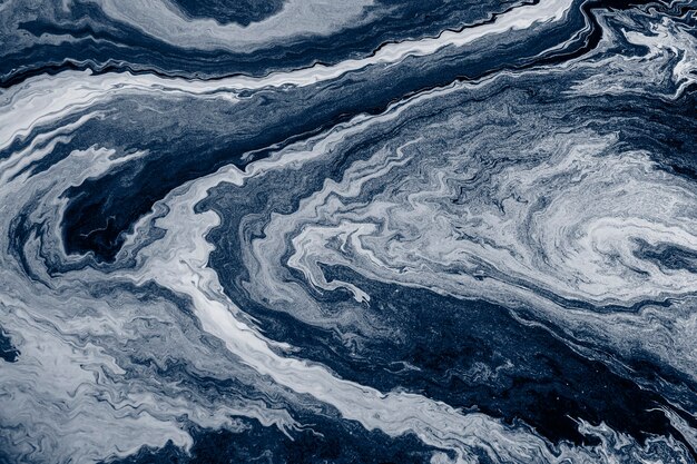 Текстурированная краска для мрамора blue fluid art