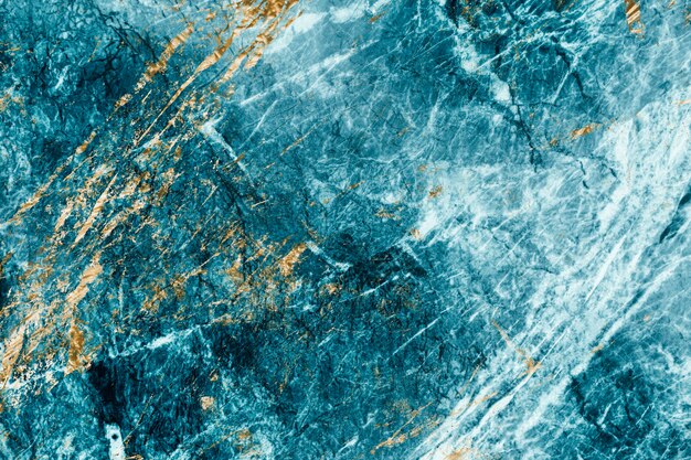 Blue and gold marble textured background