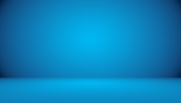 Free photo blue gradient abstract background empty room with space for your text and picture