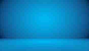 Free photo blue gradient abstract background empty room with space for your text and picture