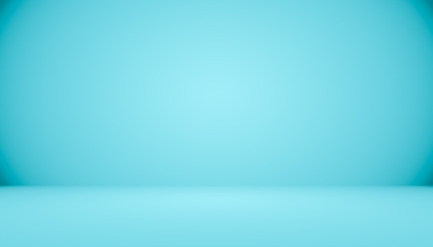 Free photo blue gradient abstract background empty room with space for your text and picture.