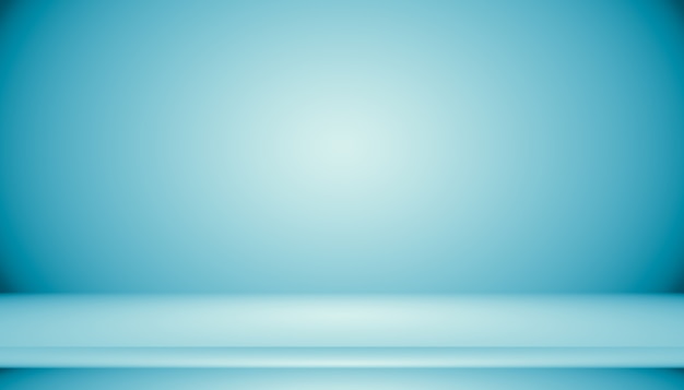 Blue gradient abstract background empty room with space for your text and picture.