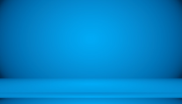 Blue gradient abstract background empty room with space for your text and picture.