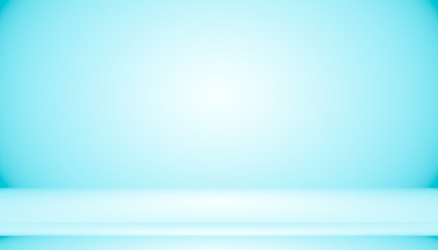 Blue gradient abstract background empty room with space for your text and picture.