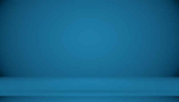 Blue gradient abstract background empty room with space for your text and picture.