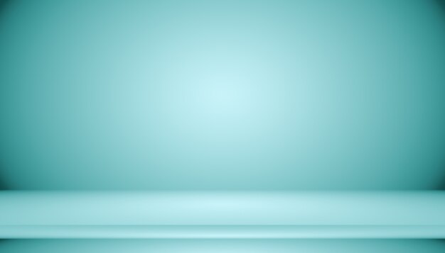 Синий градиент абстрактного фона пустая комната с пространством для вашего текста и изображения.