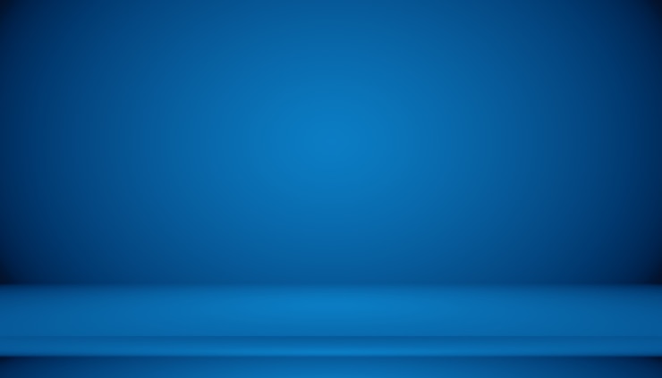 Free Photo blue gradient abstract background empty room with space for your text and picture.