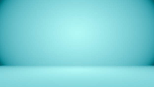 Free photo blue gradient abstract background empty room with space for your text and picture