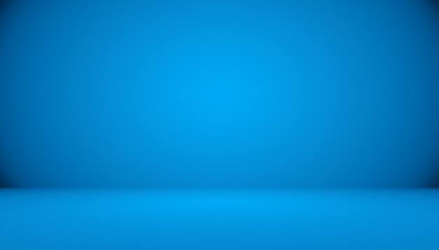 Free photo blue gradient abstract background empty room with space for your text and picture.