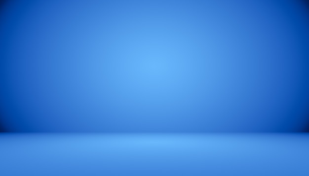 Blue gradient abstract background empty room with space for your text and picture.