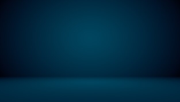 Blue gradient abstract background empty room with space for your text and picture.