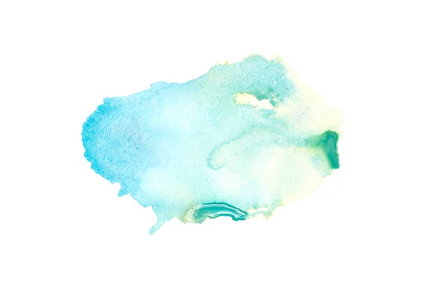 Blue and green paint stain