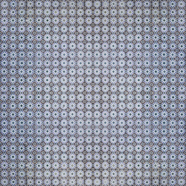 blue hydraulic tiles pattern
