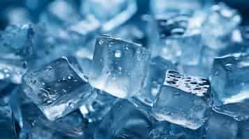 無料写真 青い氷の立方体