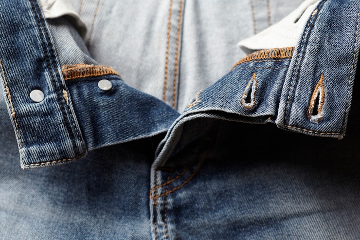 Free Photo the blue jeans fabric details