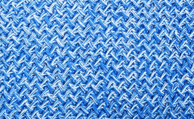 Blue knitting wool