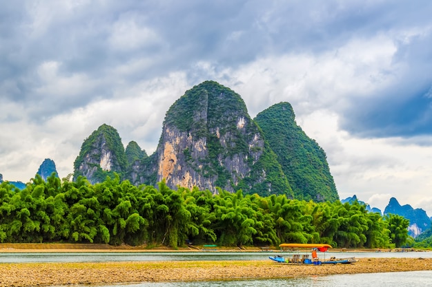 blue li river forest mist