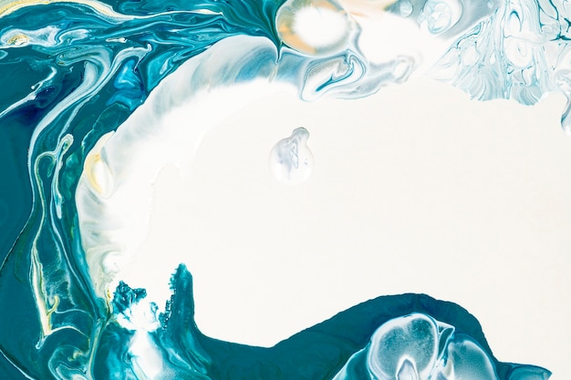 Синий жидкий мраморный фон DIY плавная текстура экспериментальное искусство