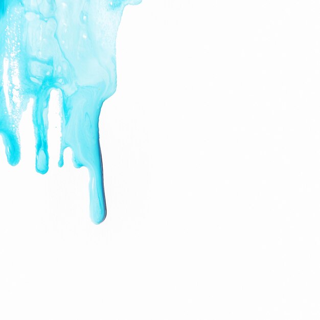 Синяя жидкая краска фон с Copyspace