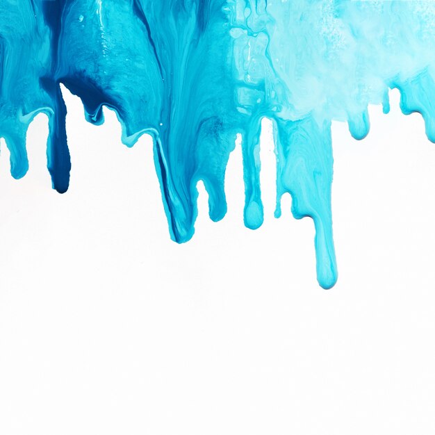 Blue liquid paint background