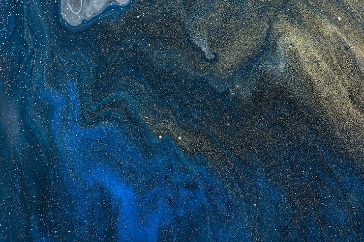 Free Photo blue marble swirl background abstract flowing texture experimental art