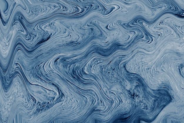 Blue marbled paint texture
