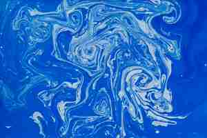 Free photo blue marbling texture for trendy surface design