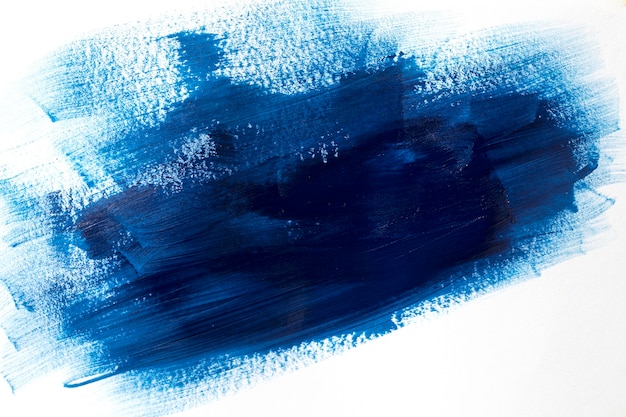 Blue paint brush stroke effect