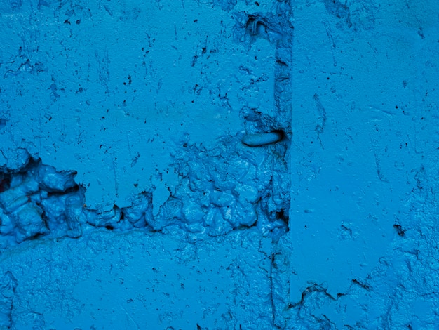 파란색 페인트 크래커 표면
