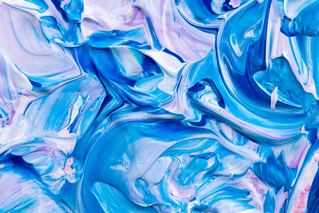 Синяя краска текстурированный фон эстетический DIY экспериментальное искусство