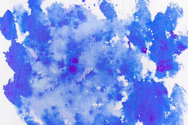 Blue painting stains