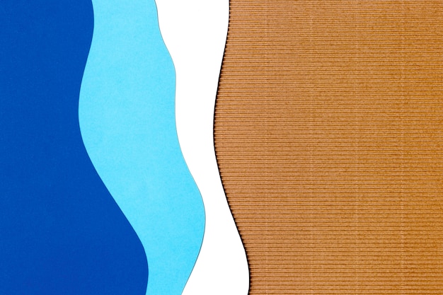 Blue paper shape background design