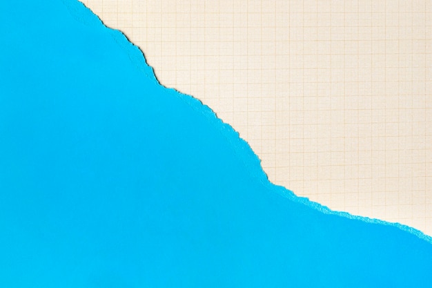 青い紙の形状の背景