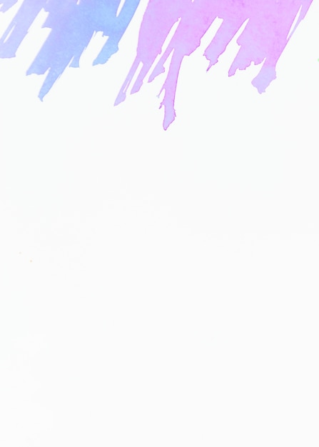 Free photo blue and pink brush stroke on top of white background