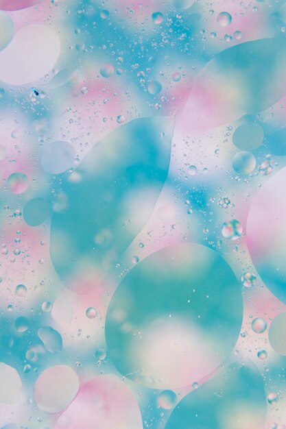 Синий и розовый пузырь абстрактного фона