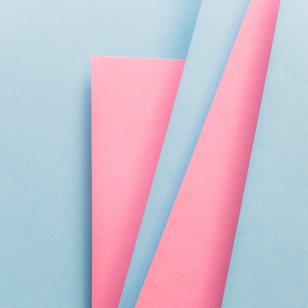 Free photo blue and pink cover layout material design template