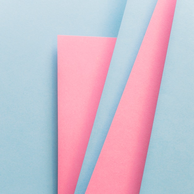 Blue and pink cover layout material design template