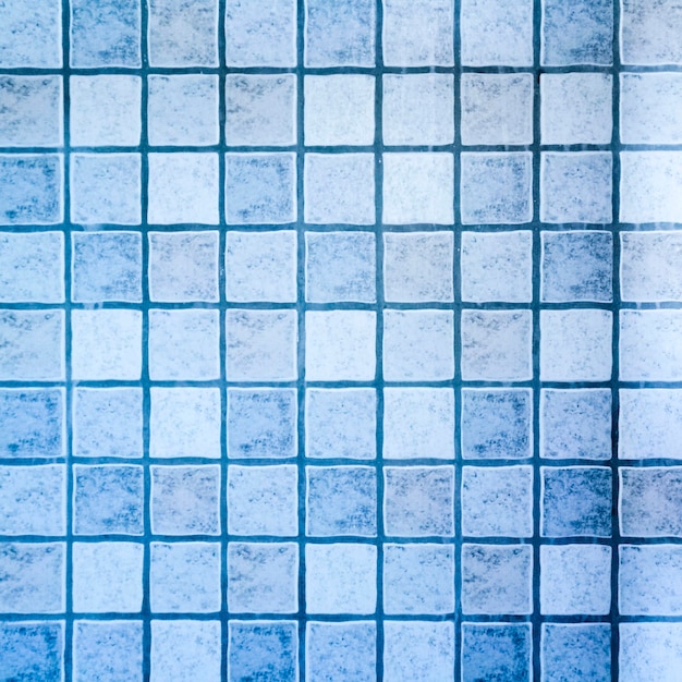 Blue pool tile pattern