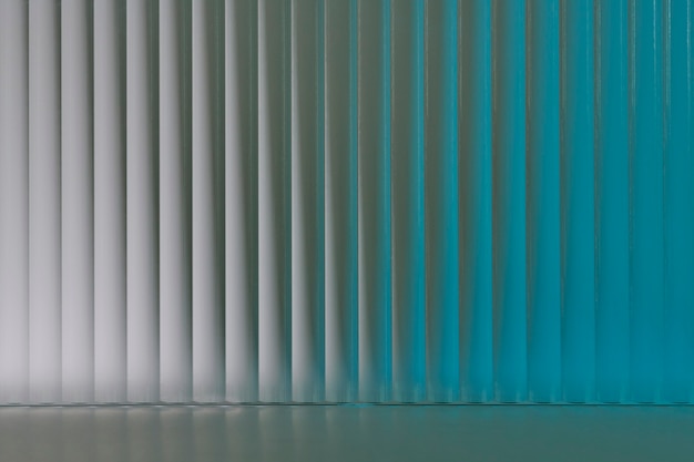 Blue product backdrop with patterned glass