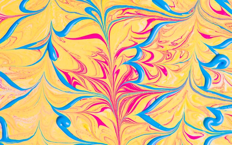 मुफ़्त फोटो blue, red, and yellow abstract background