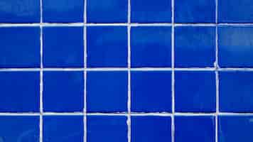 Free photo blue retro tiles grid