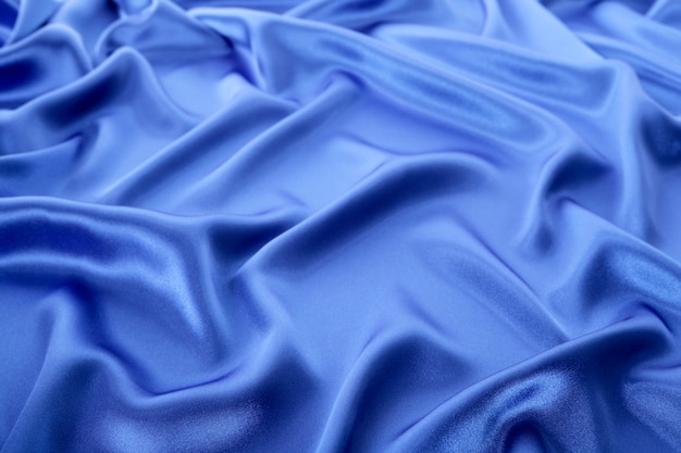 Free photo blue silk